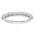 14K White Gold 11-Stone 1 carat Complete Diamond Band