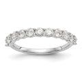 14K White Gold 11-Stone 1 carat Complete Diamond Band