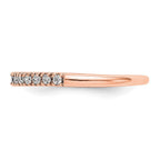 True Origin 14K Rose Gold 1/4 carat Lab Grown Diamond VS+ F+ Complete Wedding Band