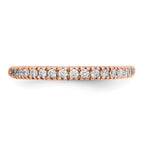 14K Rose Gold 1/4 carat Complete Diamond Band