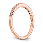14K Rose Gold 1/4 carat Complete Diamond Band