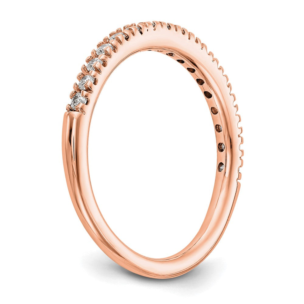 14K Rose Gold 1/4 carat Complete Diamond Band