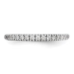 True Origin 14K White Gold 1/4 carat Lab Grown Diamond VS+ F+ Complete Wedding Band
