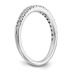 True Origin 14K White Gold 1/4 carat Lab Grown Diamond VS+ F+ Complete Wedding Band