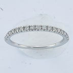 True Origin 14K White Gold 1/4 carat Lab Grown Diamond VS+ F+ Complete Wedding Band