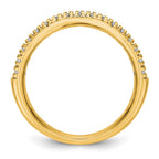 True Origin 14K Yellow Gold 1/4 carat Lab Grown Diamond VS+ F+ Complete Wedding Band