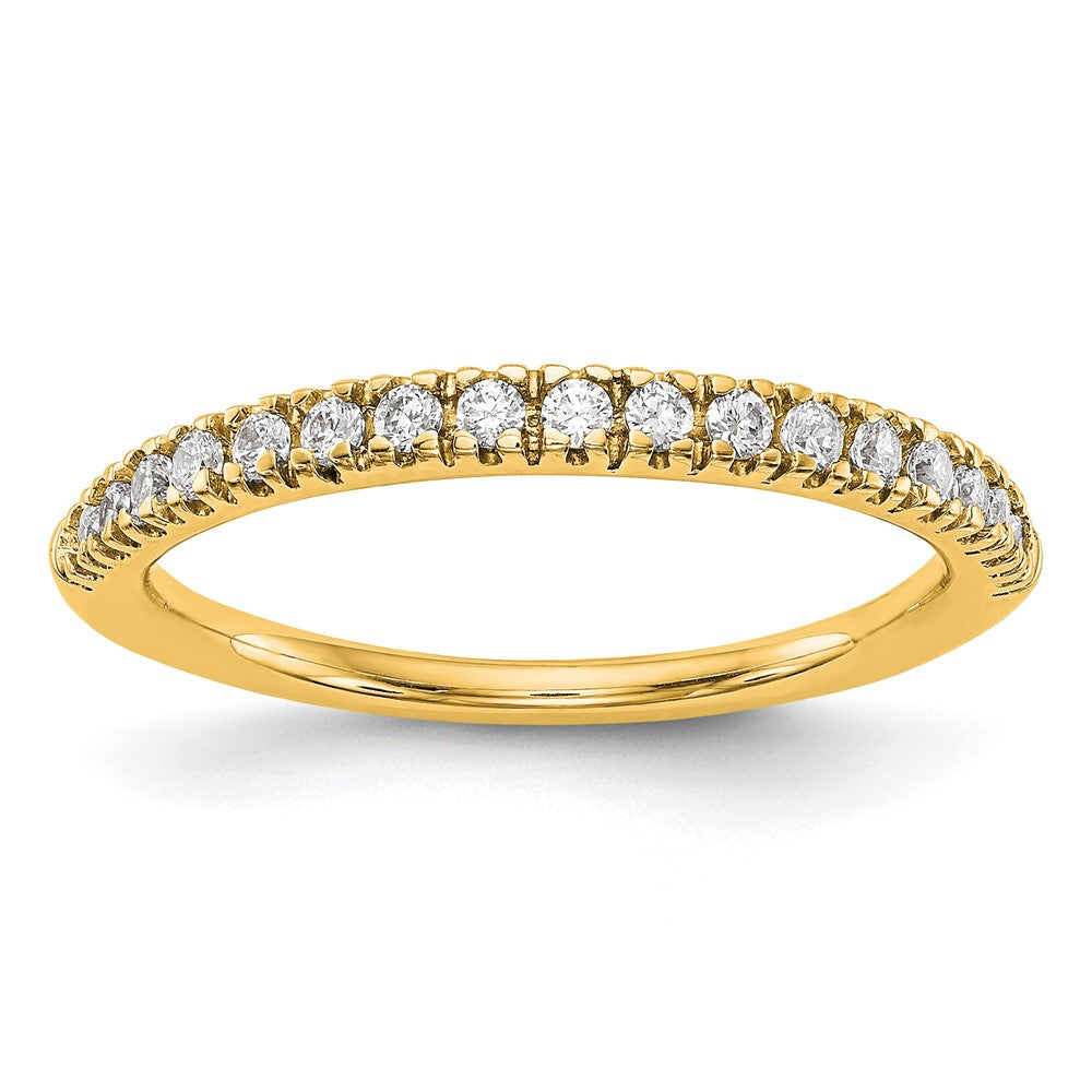 True Origin 14K Yellow Gold 1/4 carat Lab Grown Diamond VS+ F+ Complete Wedding Band