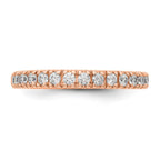 True Origin 14K Rose Gold 1/2 carat Lab Grown Diamond VS+ F+ Complete Wedding Band