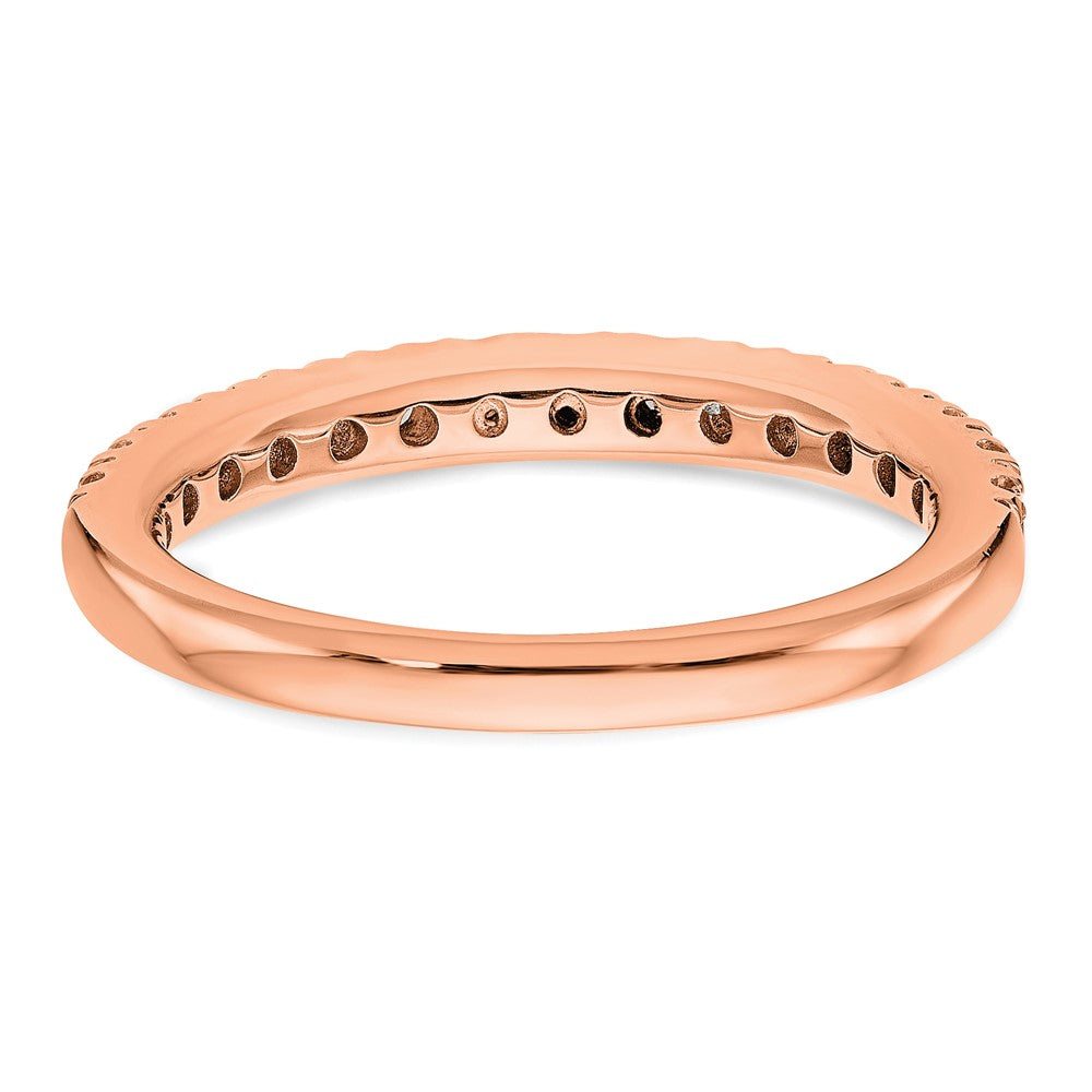 True Origin 14K Rose Gold 1/2 carat Lab Grown Diamond VS+ F+ Complete Wedding Band