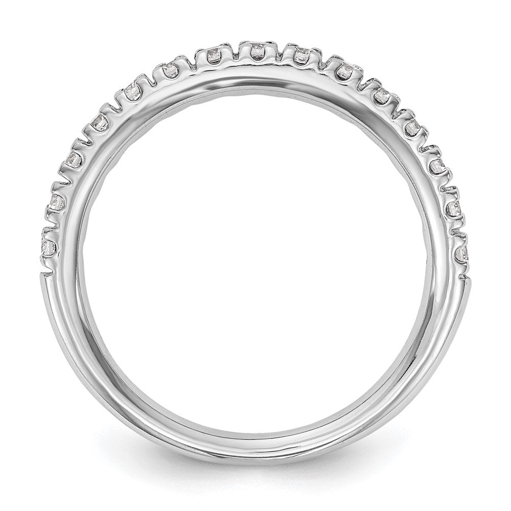 14k White Gold 1/2 carat Lab Grown Diamond VS/SI+ G+ Complete Band