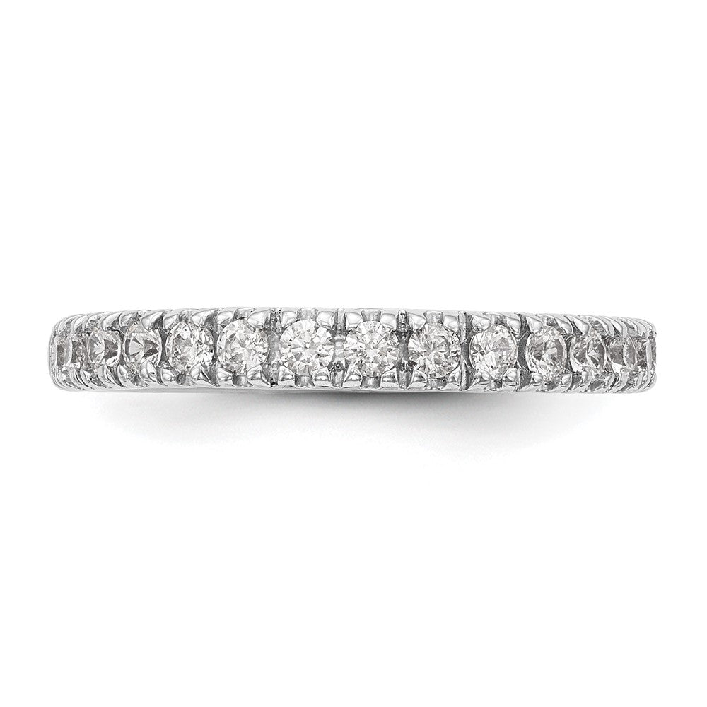 14k White Gold 1/2 carat Lab Grown Diamond VS/SI+ G+ Complete Band