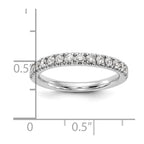 14k White Gold 1/2 carat Lab Grown Diamond VS/SI+ G+ Complete Band