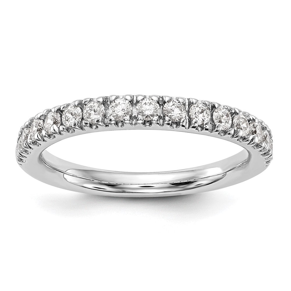 True Origin 14K White Gold 1/2 carat Lab Grown Diamond VS+ F+ Complete Wedding Band