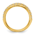 14K Yellow Gold Diamond Band
