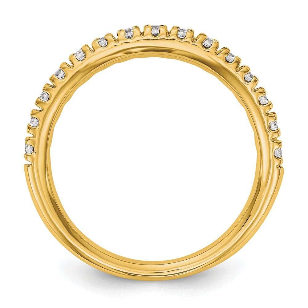 14K Yellow Gold Diamond Band