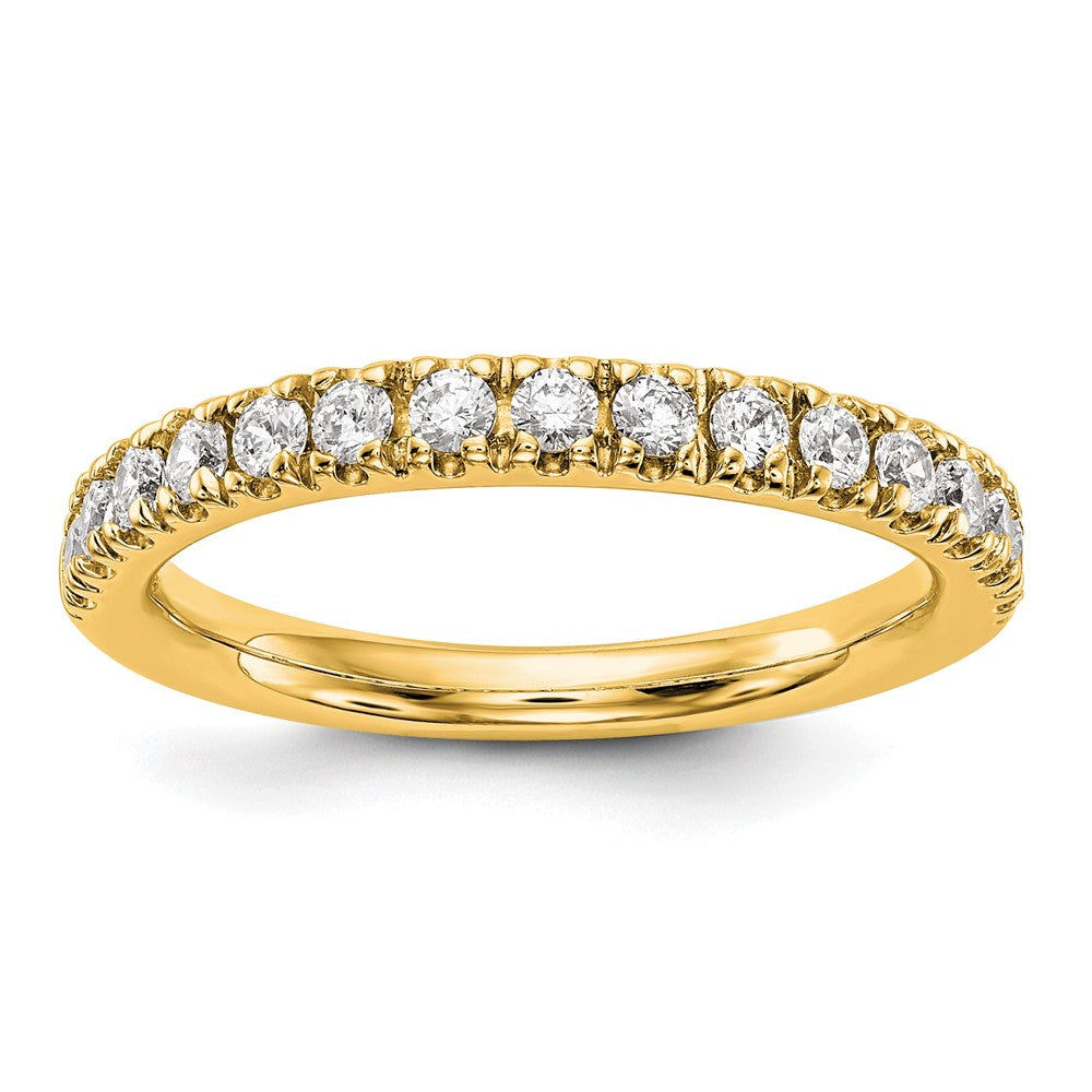 True Origin 14K Yellow Gold 1/2 carat Lab Grown Diamond VS+ F+ Complete Wedding Band