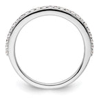 14K White Gold 1/4 carat Complete Diamond Band