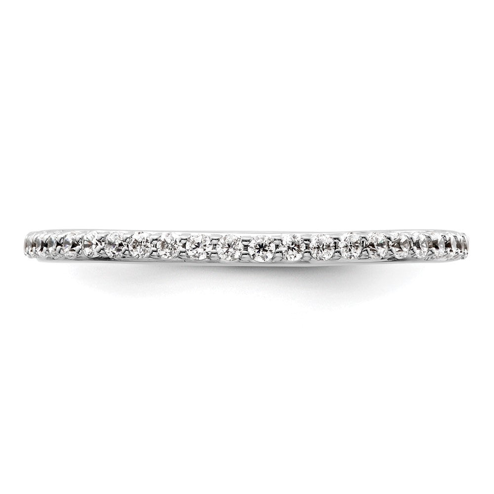 14K White Gold 1/4 carat Complete Diamond Band