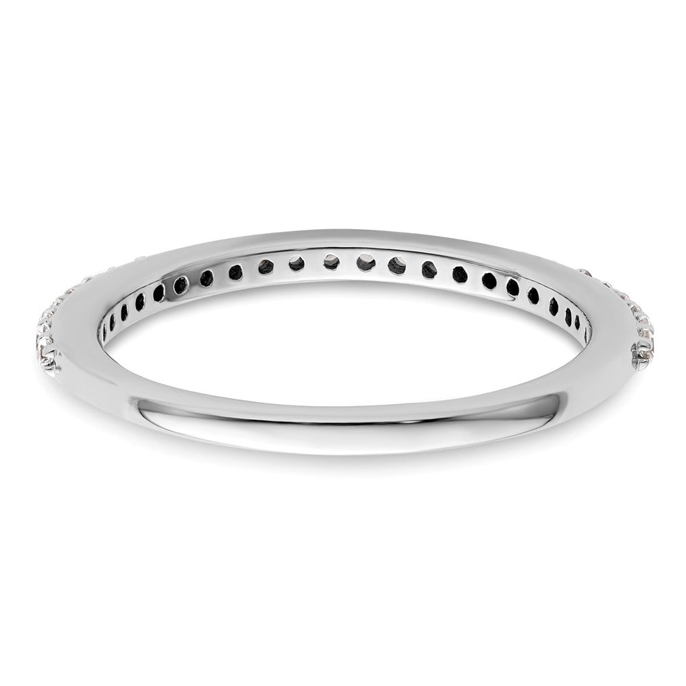 14K White Gold 1/4 carat Complete Diamond Band