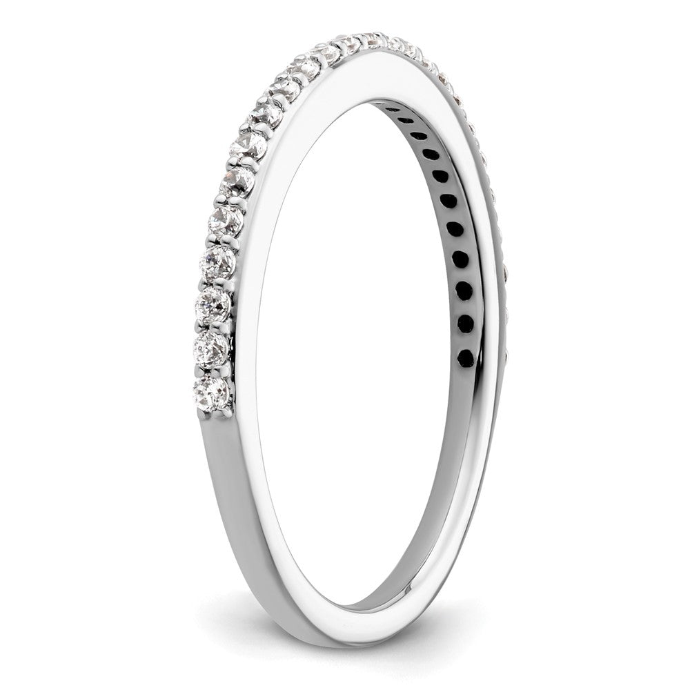 14K White Gold 1/4 carat Complete Diamond Band