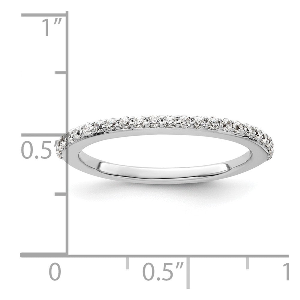 14K White Gold 1/4 carat Complete Diamond Band