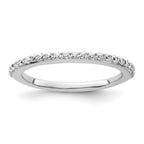 14K White Gold 1/4 carat Complete Diamond Band