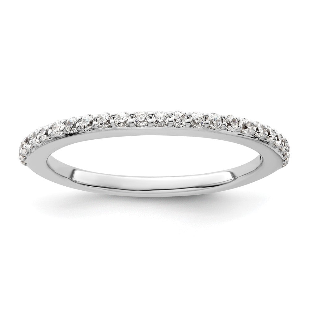 14K White Gold 1/4 carat Complete Diamond Band