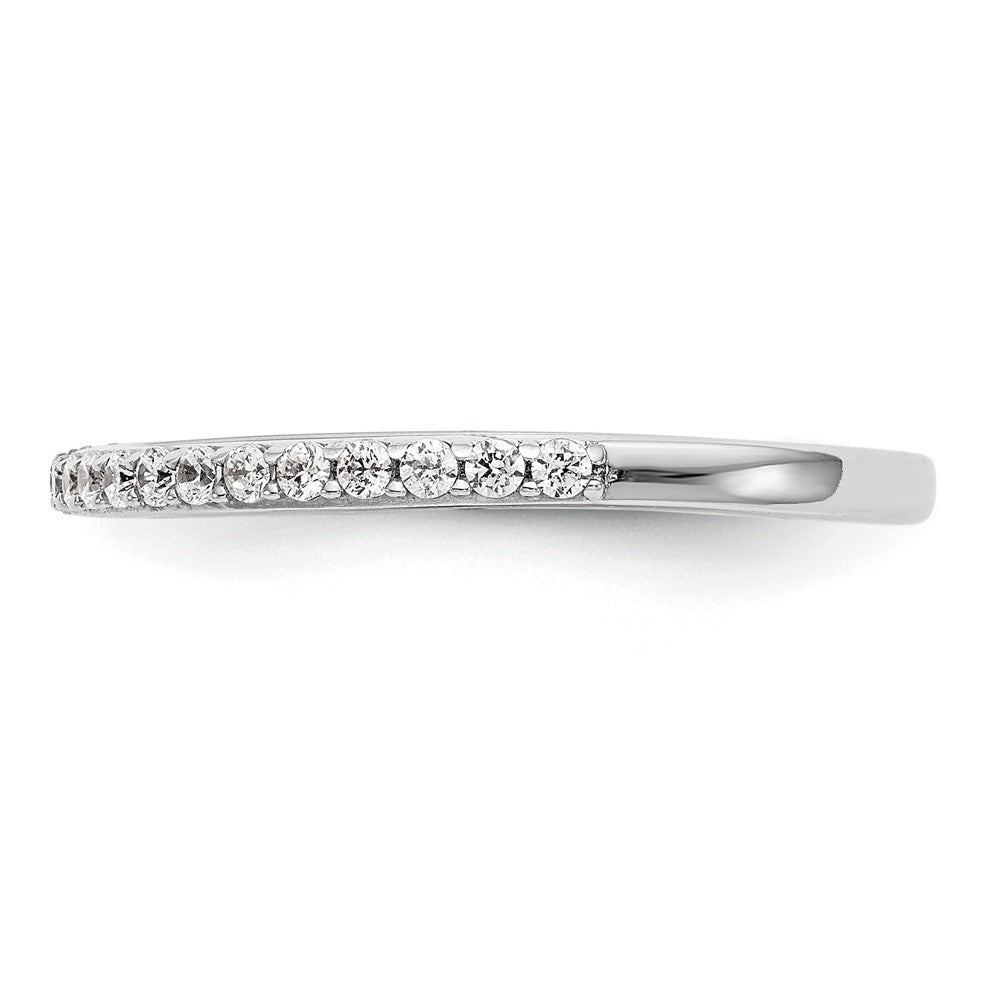True Origin 14K White Gold 1/4 carat Lab Grown Diamond VS+ F+ Complete Wedding Band