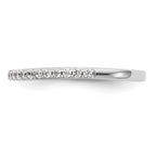14K White Gold 1/4 carat Complete Diamond Band