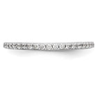 True Origin 14K White Gold 1/4 carat Lab Grown Diamond VS+ F+ Complete Wedding Band