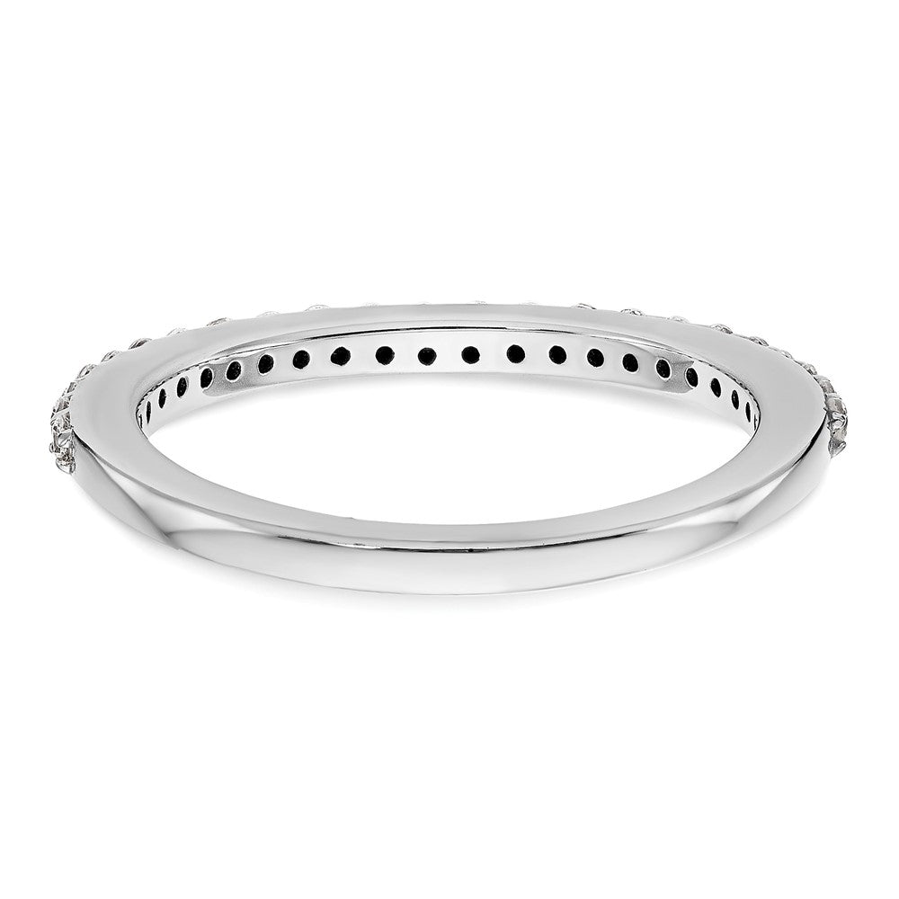 14K White Gold 1/4 carat Complete Diamond Band
