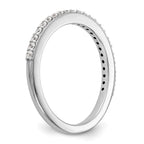 True Origin 14K White Gold 1/4 carat Lab Grown Diamond VS+ F+ Complete Wedding Band