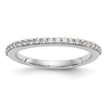 True Origin 14K White Gold 1/4 carat Lab Grown Diamond VS+ F+ Complete Wedding Band