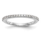 True Origin 14K White Gold 1/4 carat Lab Grown Diamond VS+ F+ Complete Wedding Band