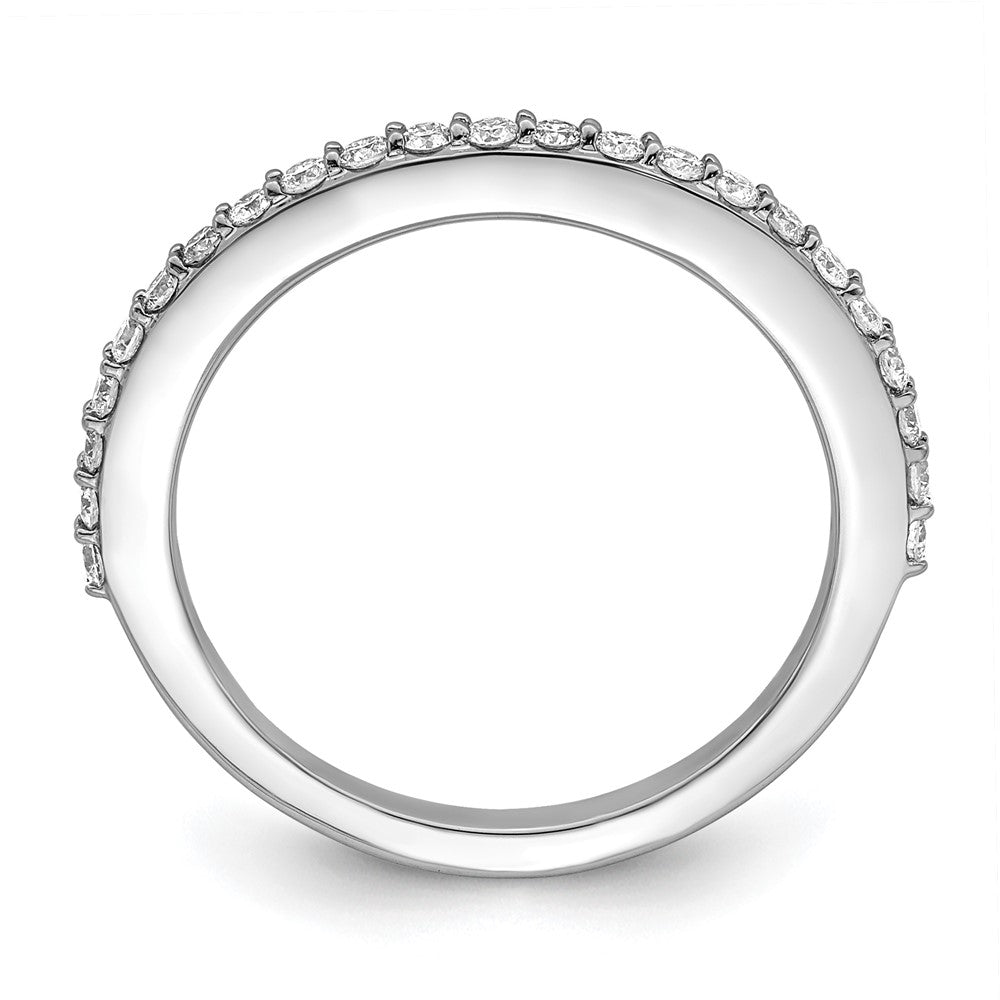 14K White Gold 1/3 carat Complete Diamond Band