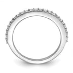 True Origin 14K White Gold 1/3 carat Lab Grown Diamond VS+ F+ Complete Wedding Band