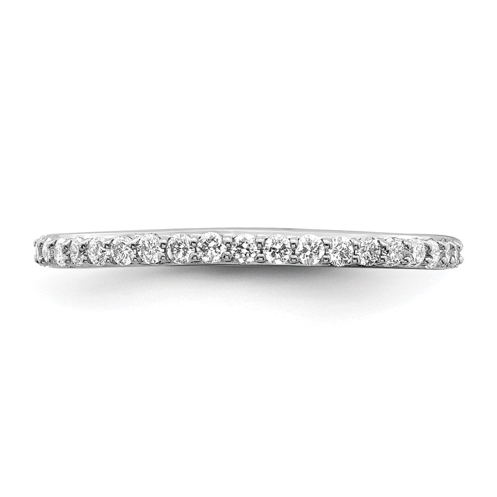 14K White Gold 1/3 carat Complete Diamond Band