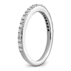 14K White Gold 1/3 carat Complete Diamond Band