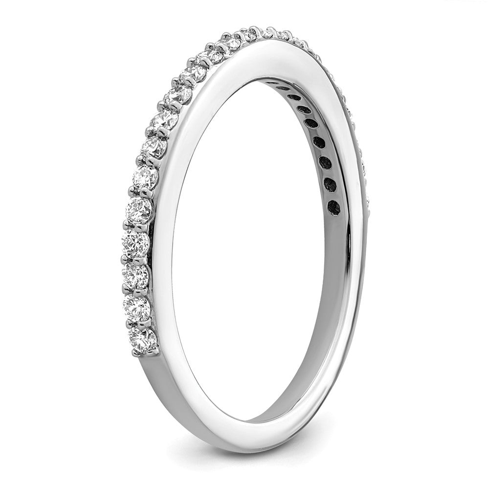 True Origin 14K White Gold 1/3 carat Lab Grown Diamond VS+ F+ Complete Wedding Band