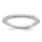 True Origin 14K White Gold 1/3 carat Lab Grown Diamond VS+ F+ Complete Wedding Band