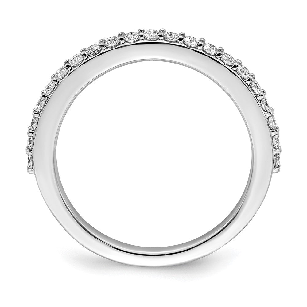 14K White Gold 3/8 carat Complete Diamond Band