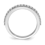14K White Gold 3/8 carat Complete Diamond Band