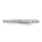 14K White Gold 3/8 carat Complete Diamond Band