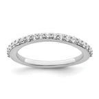 True Origin 14K White Gold 3/8 carat Lab Grown Diamond VS+ F+ Complete Wedding Band
