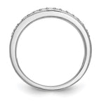 True Origin 14K White Gold 1/4 carat Lab Grown Diamond VS+ F+ Complete Wedding Band