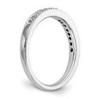 14K White Gold Beaded Edge 1/5 carat Complete Diamond Band