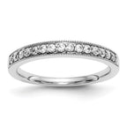 True Origin 14K White Gold 1/4 carat Lab Grown Diamond VS+ F+ Complete Wedding Band