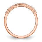14K Rose Gold Diamond Band