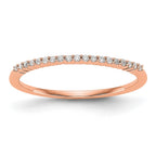 14K Rose Gold Diamond Band