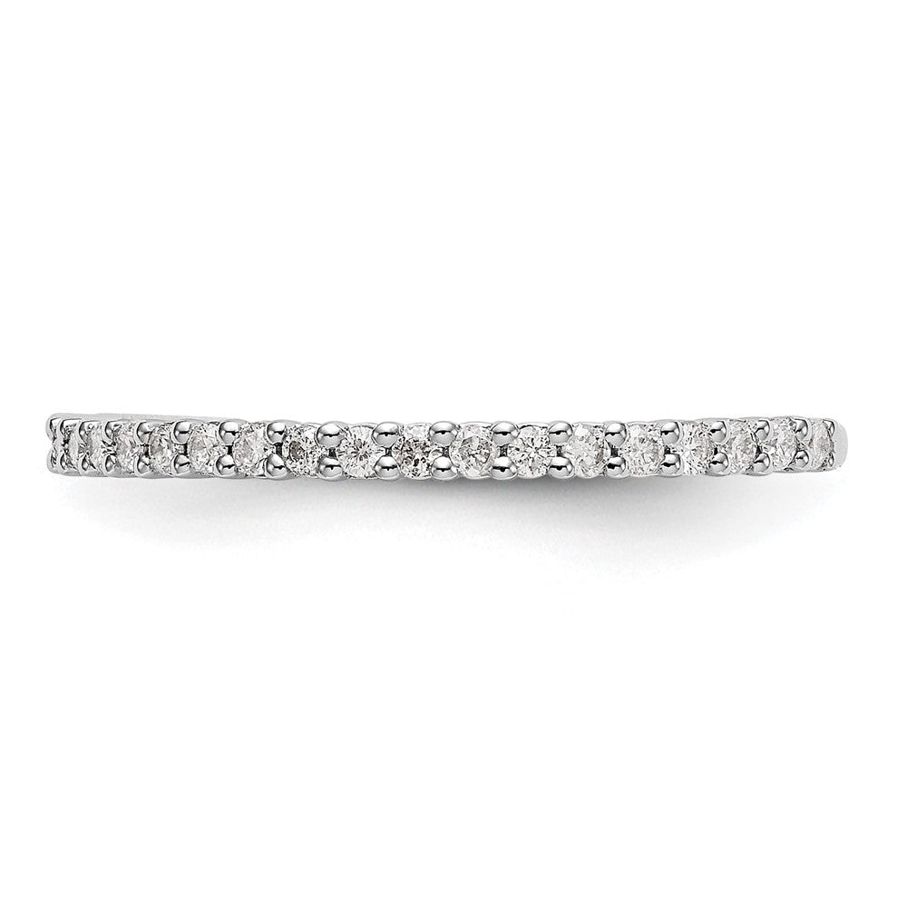 14K White Gold 1/3 carat Complete Diamond Wedding Band